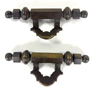 Set Of 2 Keeler Brass Co Cabinet Door Pull Handle N6623 2” Center *No Screws*